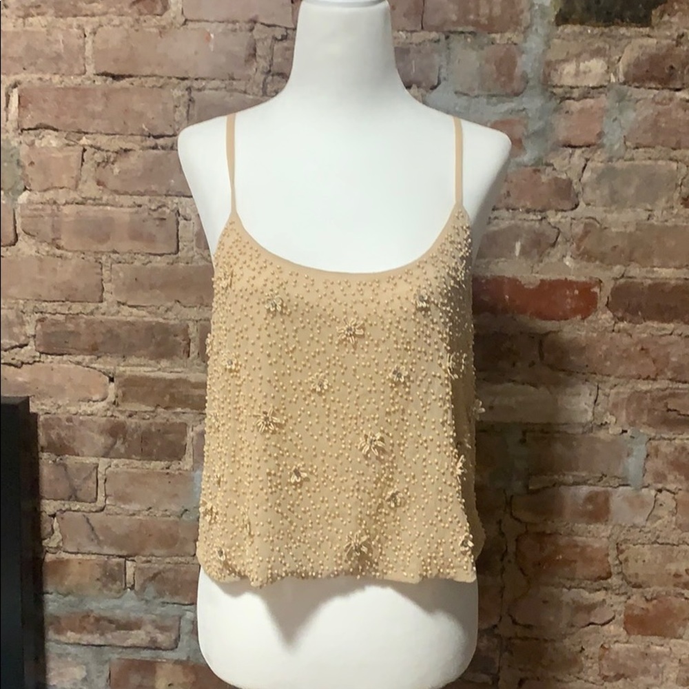 Forever21 Cream Beaded Tank Top!